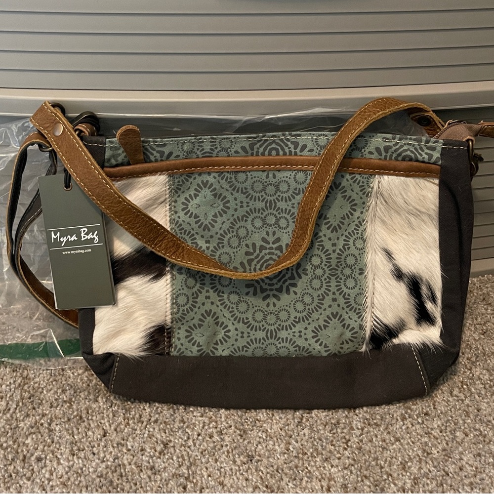 NWT Myra Bag Dual Strap Cowhide